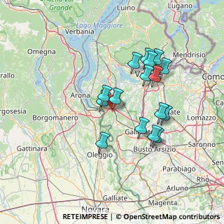 Mappa Via Mairate, 21029 Vergiate VA, Italia (12.62625)