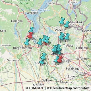Mappa Via Mairate, 21029 Vergiate VA, Italia (11.8365)