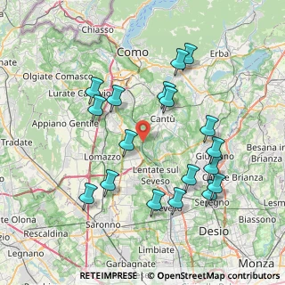 Mappa Via Mameli, 22063 Cantù CO, Italia (7.88278)
