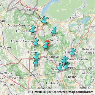 Mappa Via Mameli, 22063 Cantù CO, Italia (7.38333)