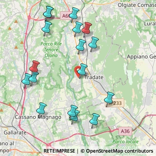 Mappa Via M. Buonarroti, 21050 Lonate Ceppino VA, Italia (4.91176)