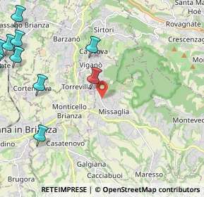 Mappa Via Palestro, 23873 Missaglia LC, Italia (3.32091)