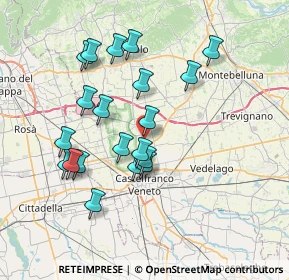 Mappa Via Ermenegildo Minato, 31039 Riese Pio X TV, Italia (6.916)