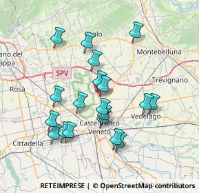 Mappa Via Ermenegildo Minato, 31039 Riese Pio X TV, Italia (6.76053)