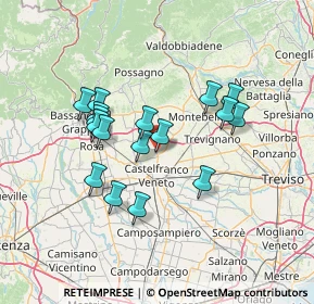 Mappa Via Ermenegildo Minato, 31039 Riese Pio X TV, Italia (12.03471)