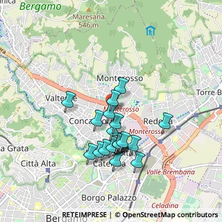 Mappa Via Vincenzo Cesati, 24123 Bergamo BG, Italia (0.795)