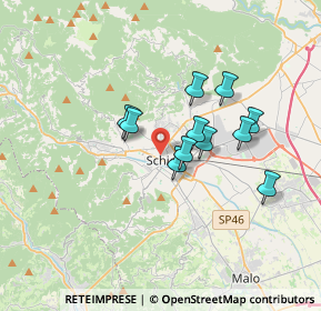 Mappa Via dalla Costa Cardinale Elia, 36015 Schio VI, Italia (2.68636)