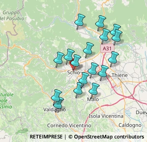 Mappa Via dalla Costa Cardinale Elia, 36015 Schio VI, Italia (6.40118)