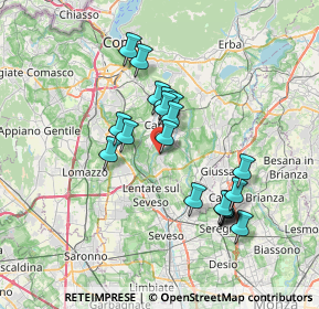 Mappa Via XXV Aprile, 22060 Figino Serenza CO, Italia (6.2925)