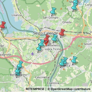 Mappa Via Aronco, 28053 Castelletto sopra Ticino NO, Italia (2.7375)