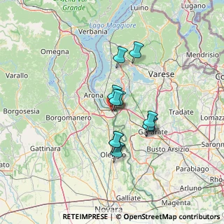 Mappa Via Aronco, 28053 Castelletto sopra Ticino NO, Italia (10.08636)