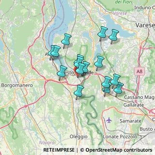 Mappa Via Aronco, 28053 Castelletto sopra Ticino NO, Italia (5.58938)