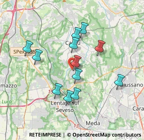 Mappa Via XXV Aprile, 22060 Figino Serenza CO, Italia (3.21833)
