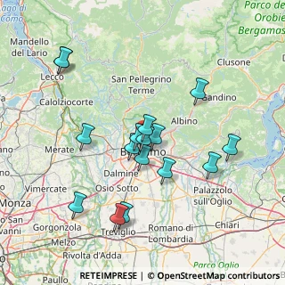 Mappa Carrefour Market, 24100 Bergamo BG, Italia (13.90563)