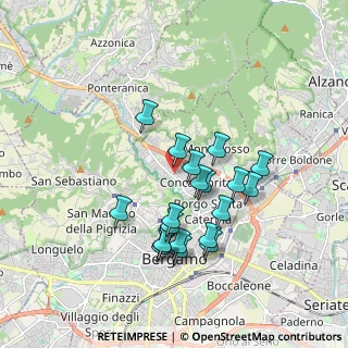 Mappa Carrefour Market, 24100 Bergamo BG, Italia (1.626)