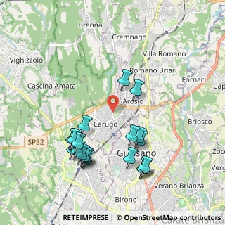 Mappa Via Addolorata, 22060 Carugo CO, Italia (2.0975)