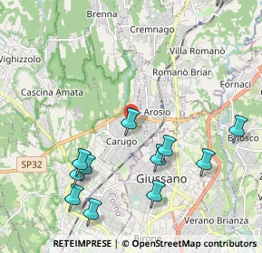 Mappa Via Addolorata, 22060 Carugo CO, Italia (2.41833)