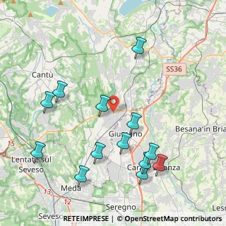Mappa Via Addolorata, 22060 Carugo CO, Italia (4.57154)