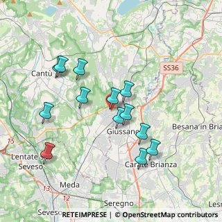 Mappa Via Addolorata, 22060 Carugo CO, Italia (3.46462)