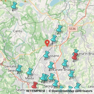 Mappa Via Addolorata, 22060 Carugo CO, Italia (6.535)