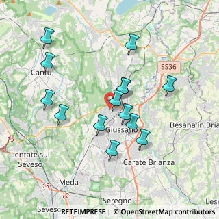 Mappa Via Addolorata, 22060 Carugo CO, Italia (3.43143)