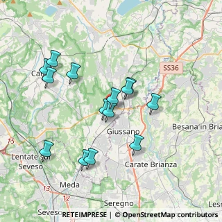Mappa Via Addolorata, 22060 Carugo CO, Italia (3.49)