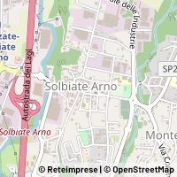 Mapa Solbiate Arno