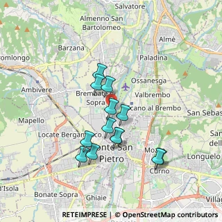 Mappa Via Antonio Vivaldi, 24030 Brembate di Sopra BG, Italia (1.54923)