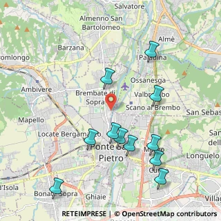 Mappa Via Antonio Vivaldi, 24030 Brembate di Sopra BG, Italia (2.20727)