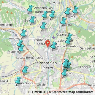 Mappa Via Antonio Vivaldi, 24030 Brembate di Sopra BG, Italia (2.583)