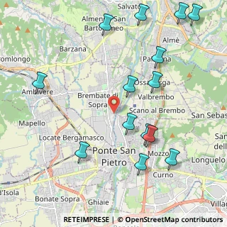 Mappa Via Antonio Vivaldi, 24030 Brembate di Sopra BG, Italia (2.48429)