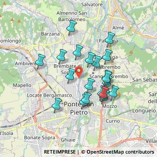 Mappa Via Antonio Vivaldi, 24030 Brembate di Sopra BG, Italia (1.5905)