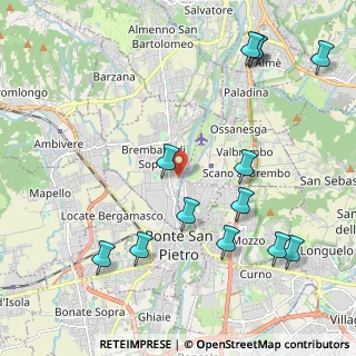 Mappa Via Antonio Vivaldi, 24030 Brembate di Sopra BG, Italia (2.51308)
