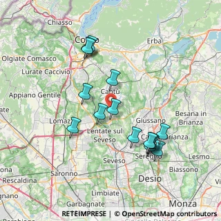 Mappa Via Roma, 22060 Figino Serenza CO, Italia (7.24733)
