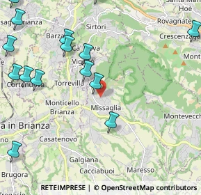 Mappa Via Piccardino, 23873 Missaglia LC, Italia (2.81333)