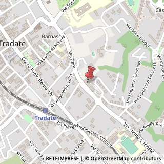 Mappa Via Zara, 37, 21049 Tradate, Varese (Lombardia)
