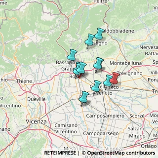 Mappa Via S. Giuseppe, 36028 Rossano Veneto VI, Italia (9.07)