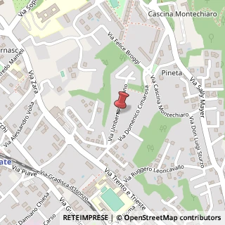 Mappa Via Umberto Giordano, 9, 21049 Fagnano Olona, Varese (Lombardia)