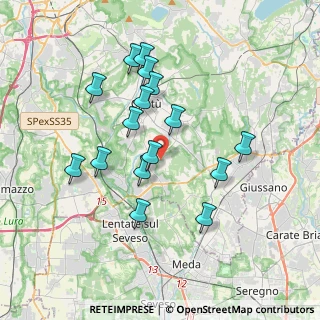 Mappa Via Cavour, 22060 Figino Serenza CO, Italia (3.42375)