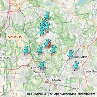 Mappa Via Cavour, 22060 Figino Serenza CO, Italia (3.31167)