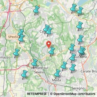 Mappa Via Cavour, 22060 Figino Serenza CO, Italia (5.179)