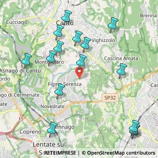 Mappa Via Cavour, 22060 Figino Serenza CO, Italia (2.588)