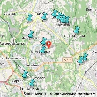 Mappa Via Cavour, 22060 Figino Serenza CO, Italia (2.48333)