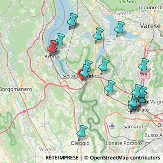 Mappa Via Monte Rosa, 28053 Castelletto sopra Ticino NO, Italia (9.609)