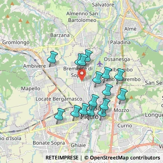 Mappa Via Bruno Locatelli, 24030 Brembate di Sopra BG, Italia (1.645)