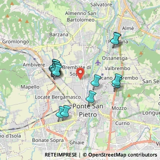 Mappa Via Bruno Locatelli, 24030 Brembate di Sopra BG, Italia (1.72412)