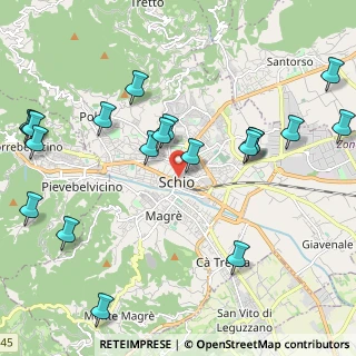 Mappa Via Monte Ciove, 36015 Schio VI, Italia (2.555)
