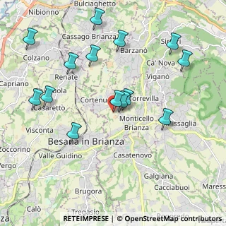 Mappa Via Canova, 23876 Monticello Brianza LC, Italia (2.13714)
