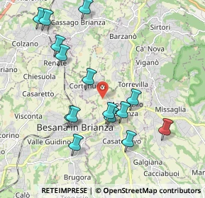 Mappa Via Canova, 23876 Monticello Brianza LC, Italia (2.02733)