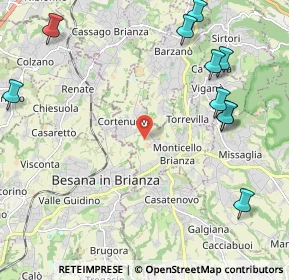 Mappa Via Canova, 23876 Monticello Brianza LC, Italia (2.90182)